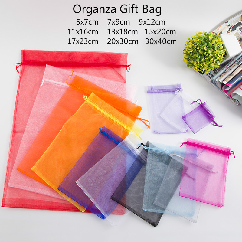 Wedding Event Supply - 10pcs (9 Size) Gift Bag Jewelry