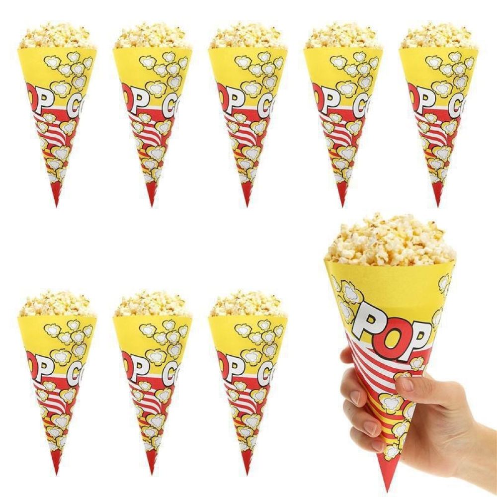 Wedding Supply Bulk - Conical Popcorn Paper Holder Triangle Snack