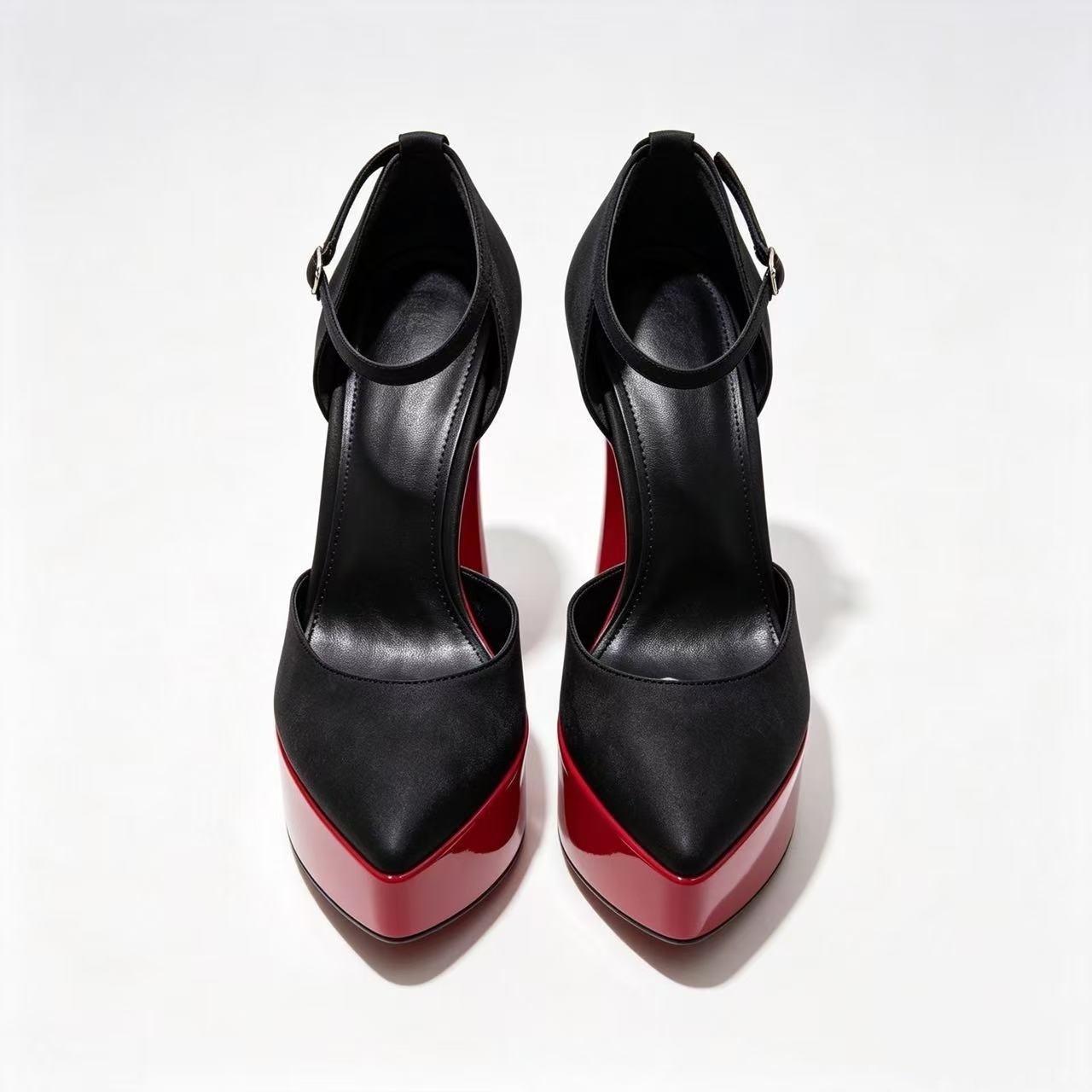Wedding Super - Women Satin Pointed Toe Platform Pumps