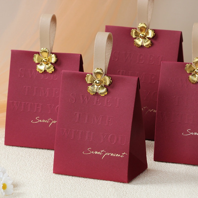 Wedding Event Supply - 20/50Pcs Premium Wine Red Gift Box