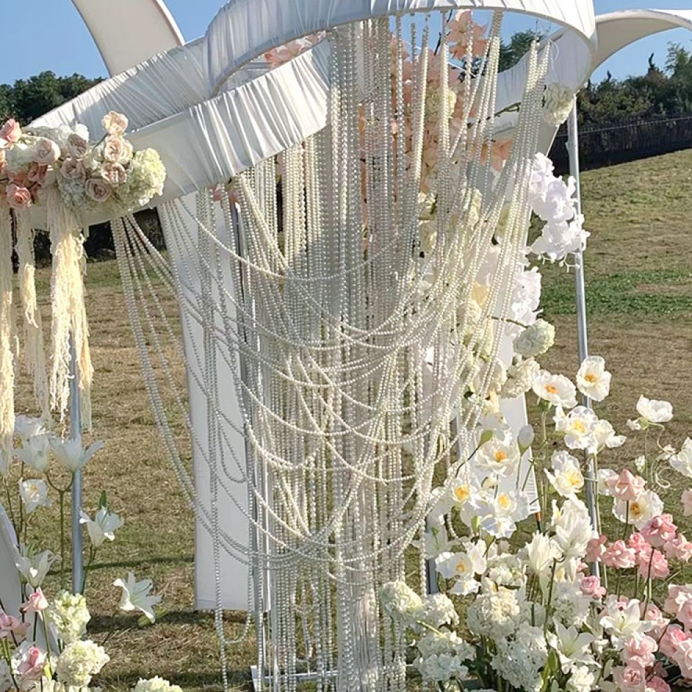 Handmade Pearl Bead Garland Fo - Wedding Supply Bulk ulasan dan harga