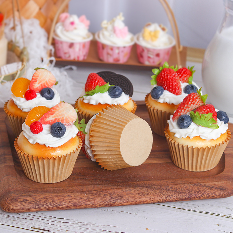 Fake Cupcake Fruit Cake Strawb - Wedding Cake Supply ulasan dan harga