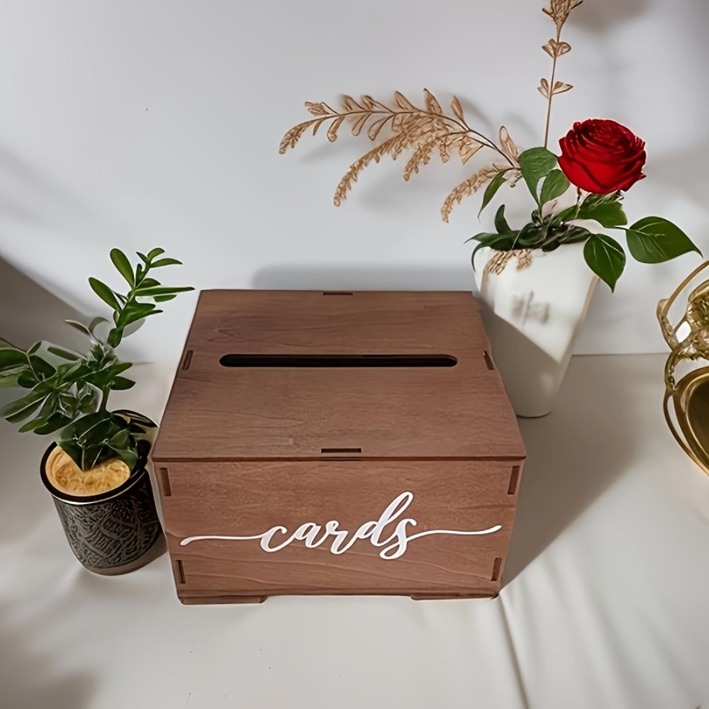 New Wooden Wedding Card Box De - Wedding Card Box ulasan dan harga