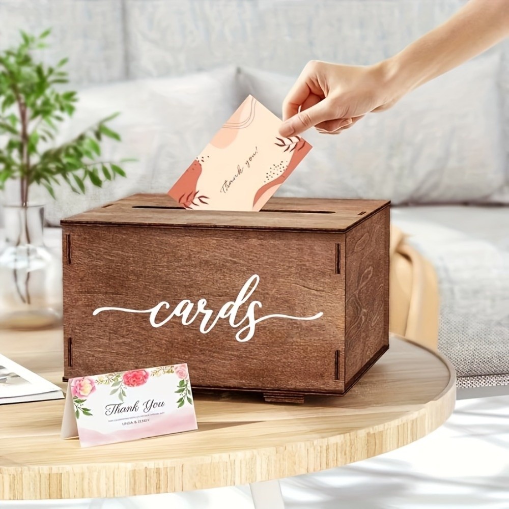 New Wooden Wedding Card Box De - Wedding Card Box ulasan dan harga