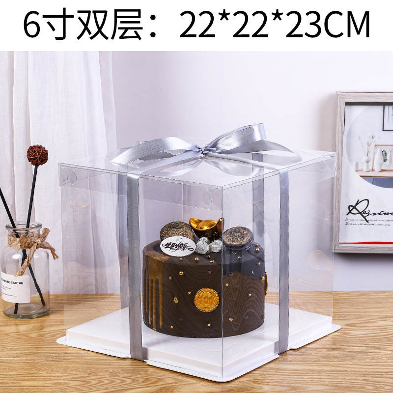Transparent Cake Boxs Large Gi - Wedding Cake Supply ulasan dan harga