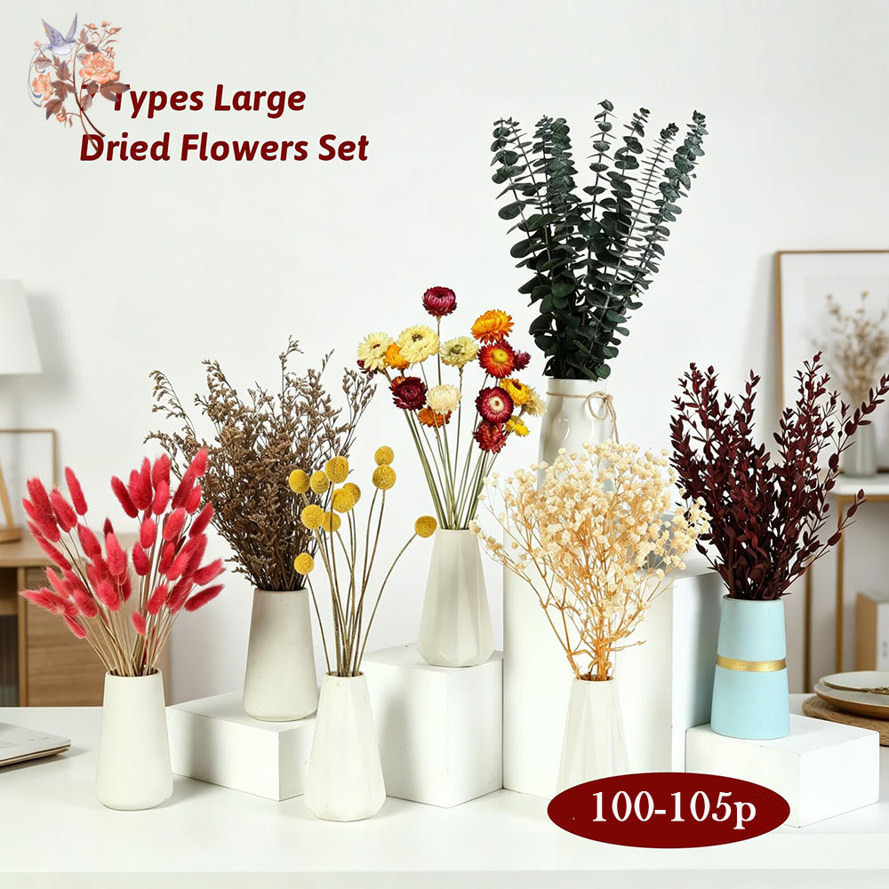 Dried Flowers Bulk Set 7 Kinds - Wedding Supply Bulk ulasan dan harga