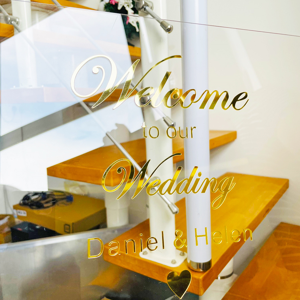 Custom Acrylic Wedding Name Si - Wedding Z ulasan dan harga