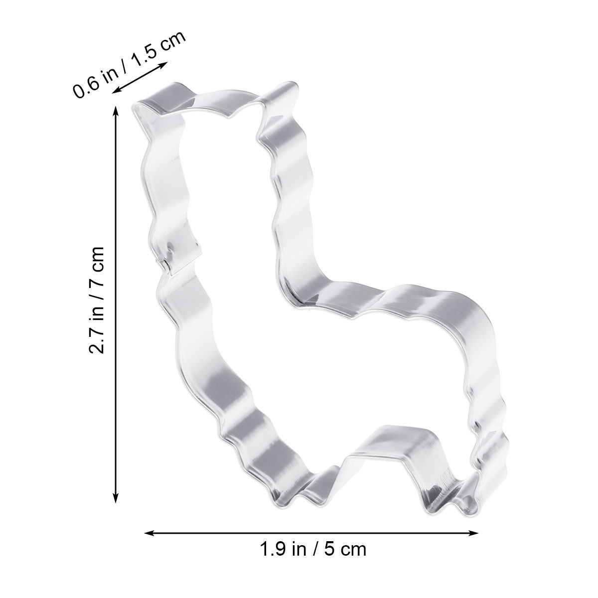 3Pcs Alpaca Shaped Stainless S - Wedding Cake Supply ulasan dan harga