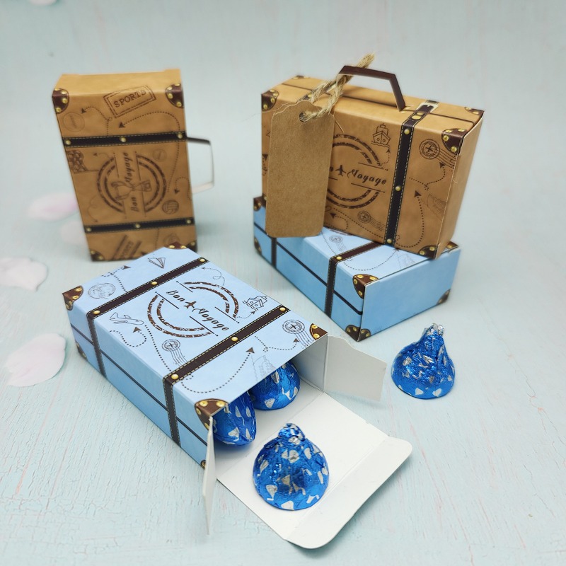 5-50PCS Mini Suitcase Gift Box - Wedding Cake Supply ulasan dan harga