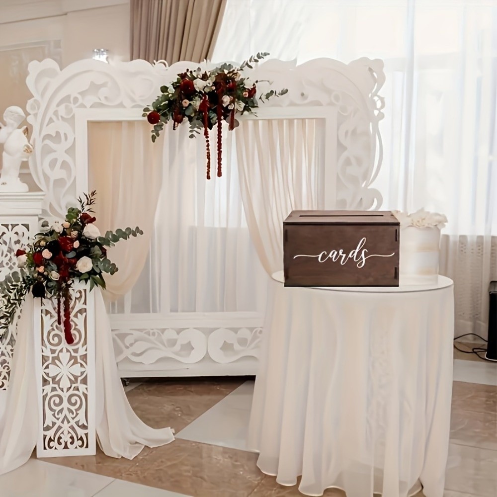 New Wooden Wedding Card Box De - Wedding Card Box ulasan dan harga