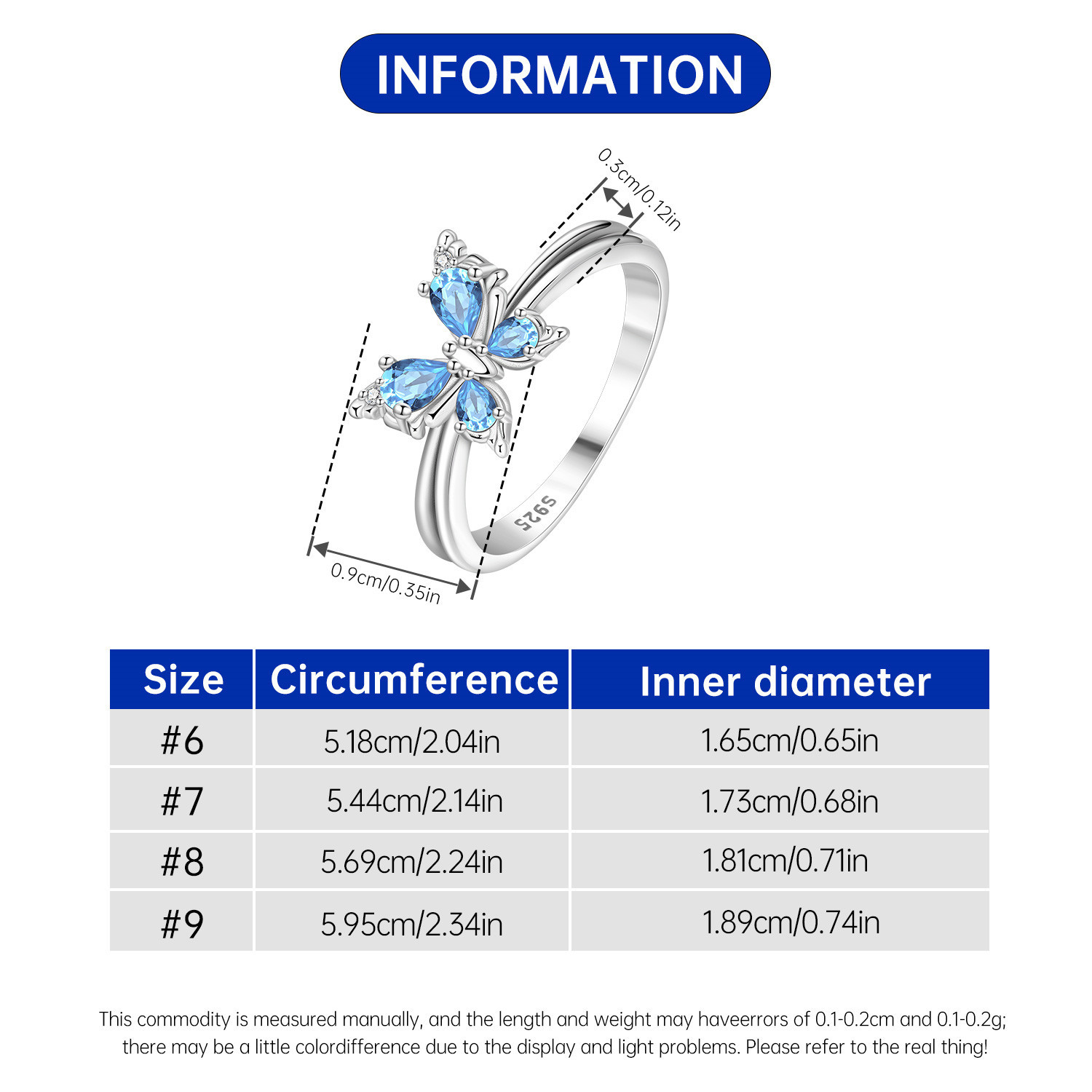 Elegant 925 Sterling Silver Bu - Wedding Z ulasan dan harga