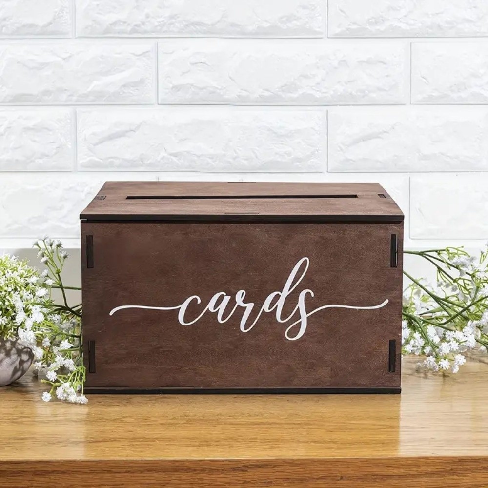 New Wooden Wedding Card Box wi - Wedding Card Box ulasan dan harga