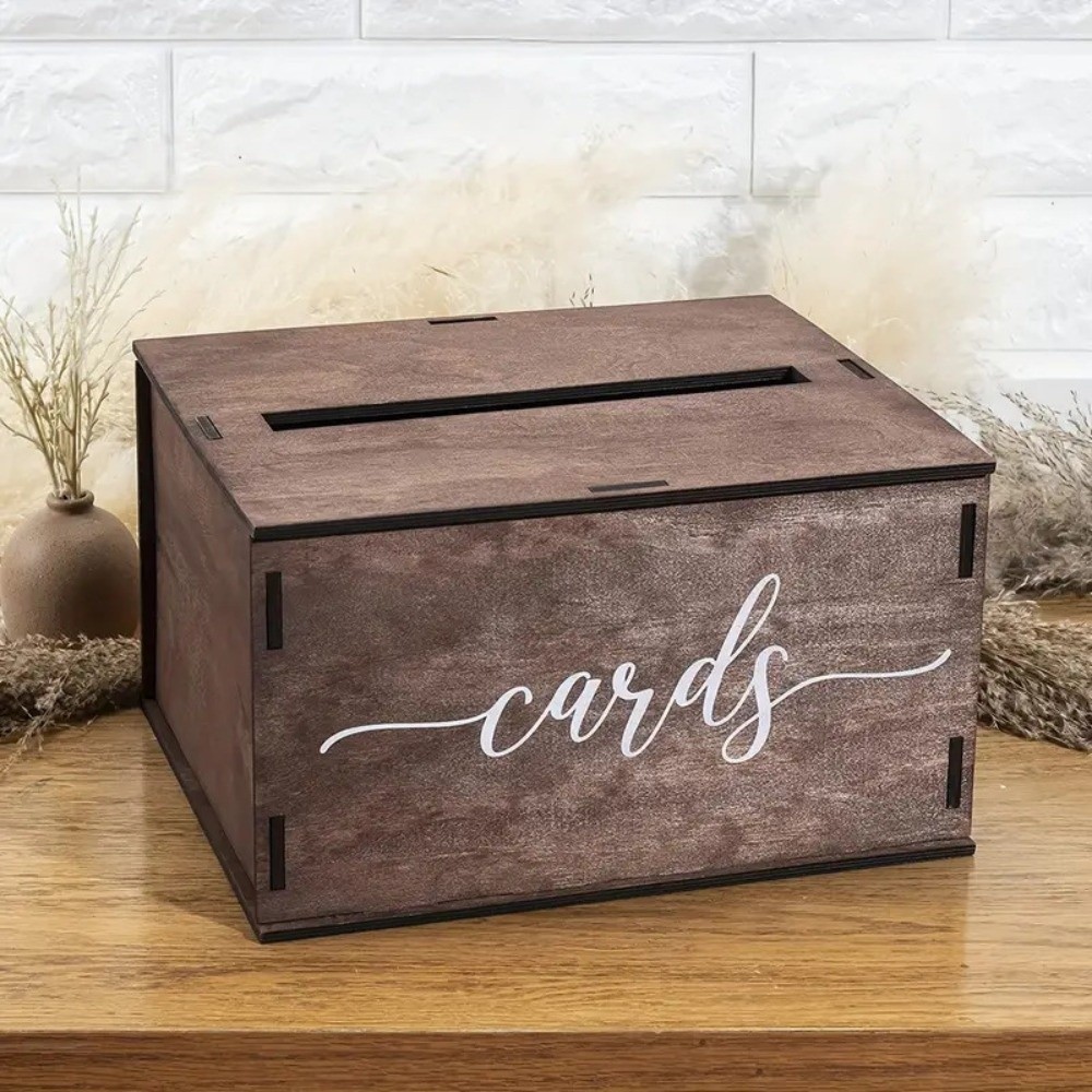 New Wooden Wedding Card Box wi - Wedding Card Box ulasan dan harga
