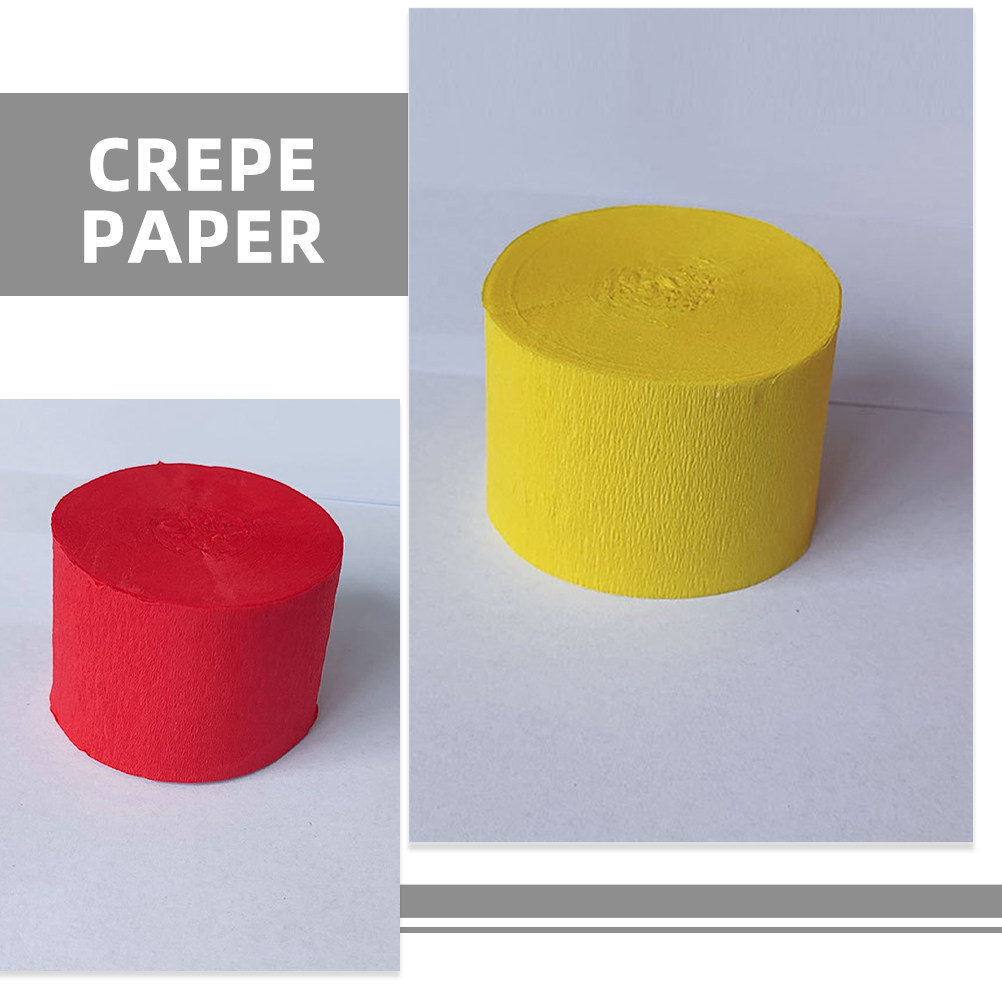 6 Rolls Crepe Paper Roll Multi - Wedding Supply Bulk ulasan dan harga
