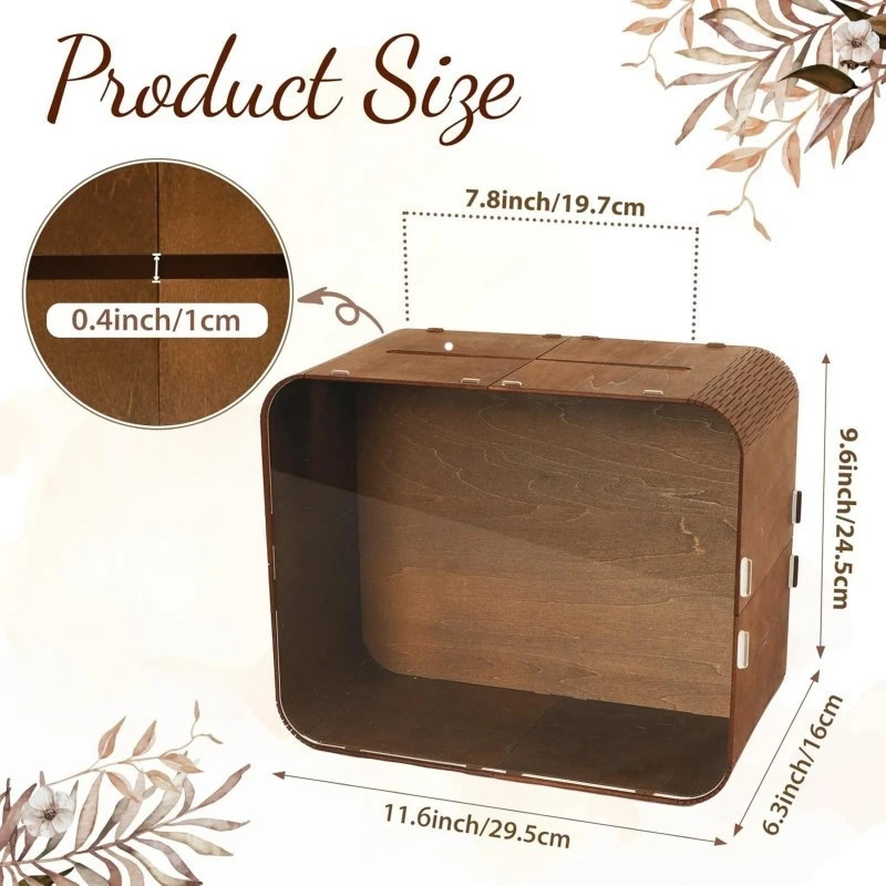 Wooden Wedding Card Box With A - Wedding Card Box ulasan dan harga