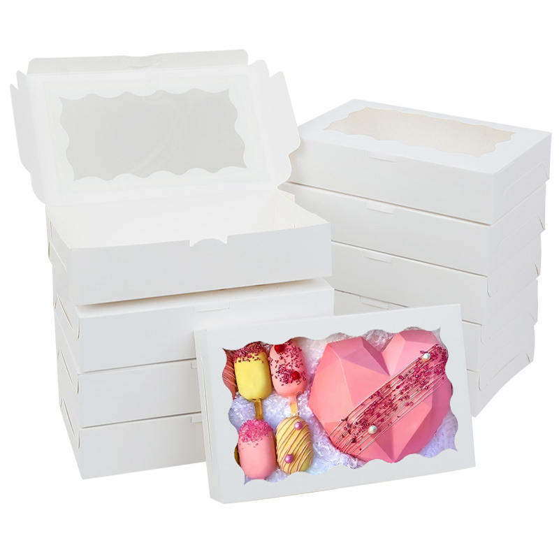 5/10/20pcs Cake Bakery Box Wit - Wedding Cake Supply ulasan dan harga