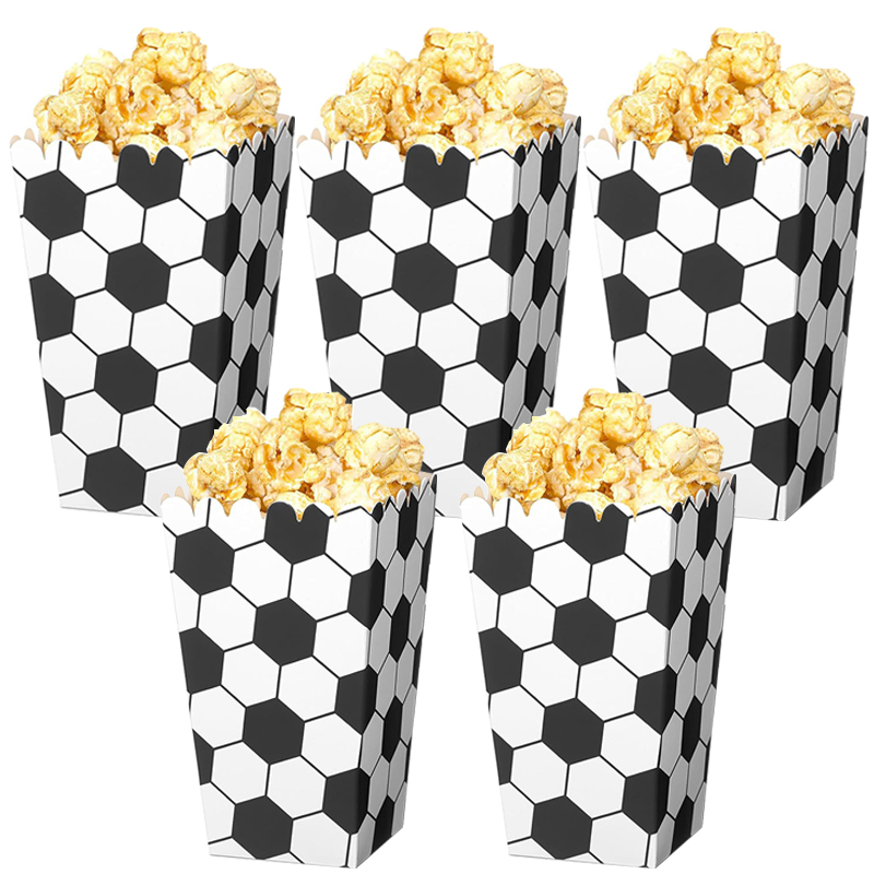 6/18Pcs  Football Popcorn Boxe - Wedding Event Supply ulasan dan harga