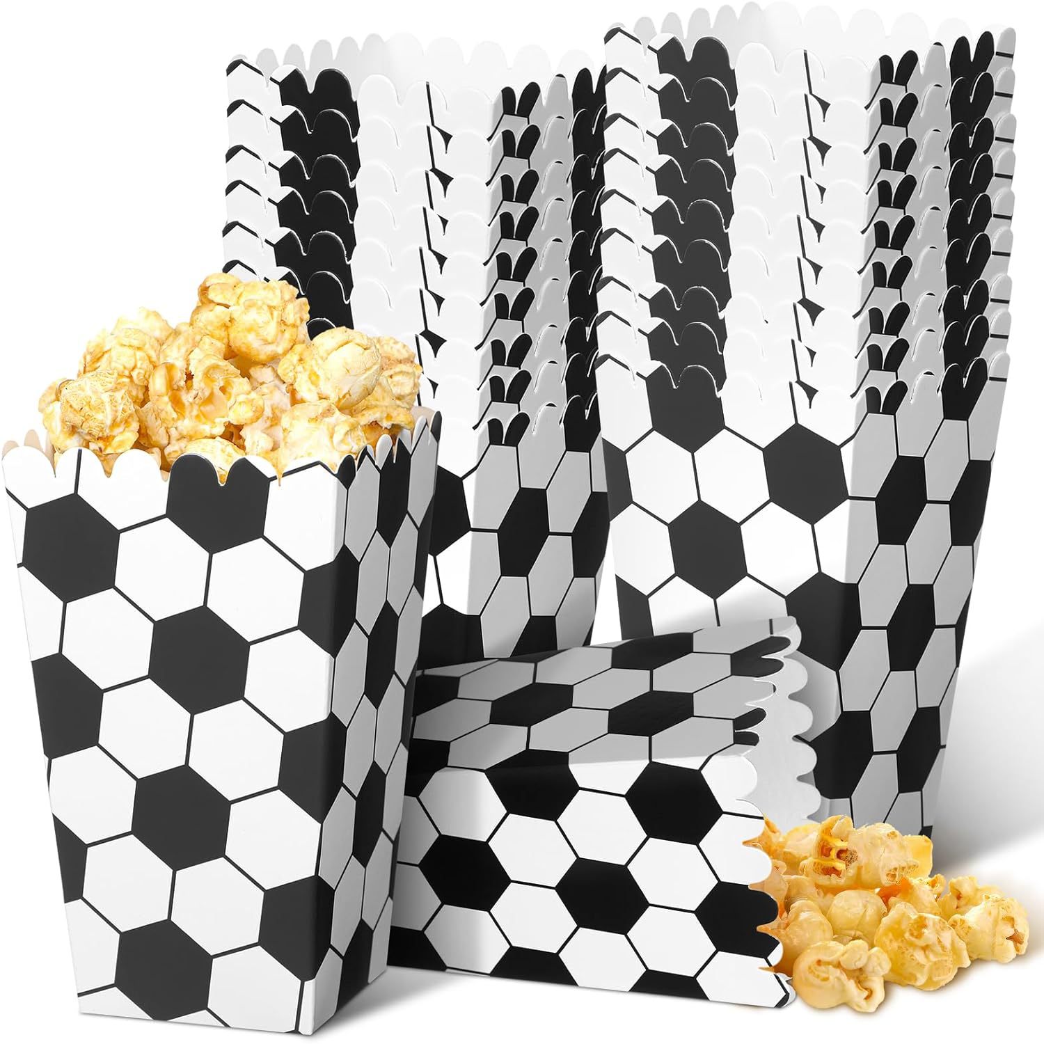 6/18Pcs  Football Popcorn Boxe - Wedding Event Supply ulasan dan harga