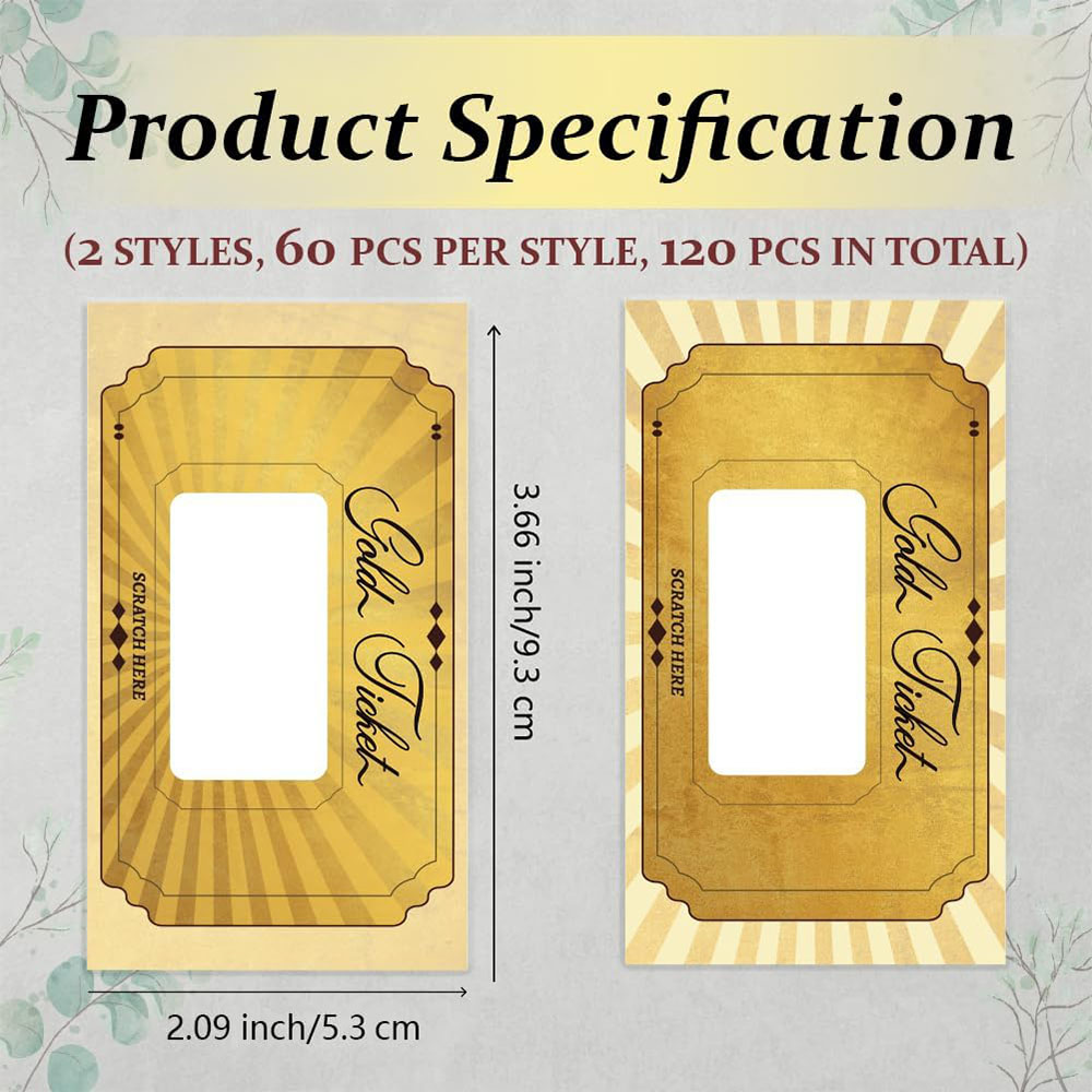 20 pcs Gold Scratch off Cards  - Wedding Supply Business ulasan dan harga